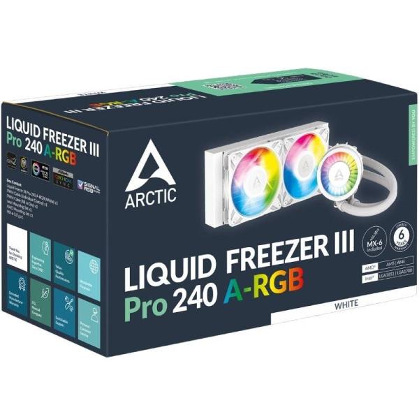 Sistema de Refrigeración Líquida Arctic Liquid Freezer III Pro 240 A-RGB/ Blanco