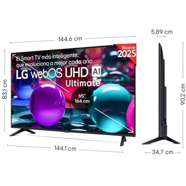 Televisor LG UHD 65UA73006LA 65'/ Ultra HD 4K/ Smart TV/ WiFi
