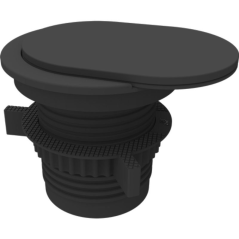 Toma Enchufe Empotrable 1 Toma de Corriente/ 1 USB Tipo-C/ 1 USB/ Negro