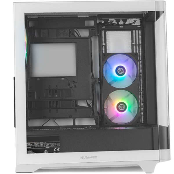 Caja Gaming Semitorre Nox Hummer ETHER/ Blanca y Negra