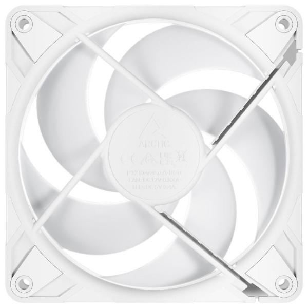 Ventilador Arctic P12 Pro Reverse A-RGB/ 12cm/ Blanco