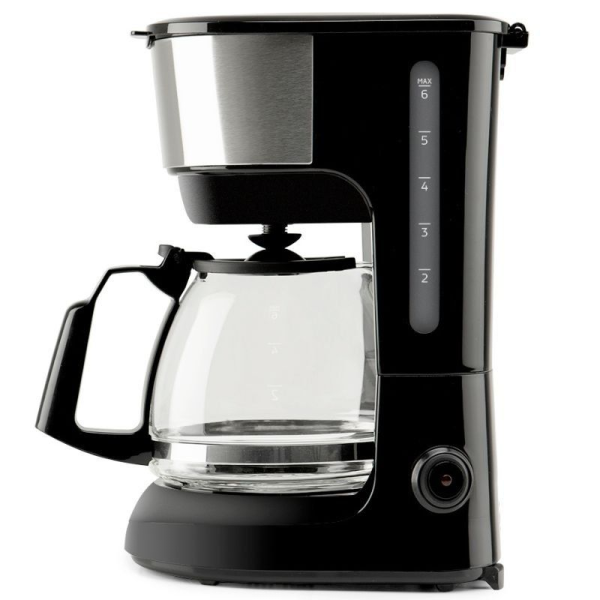 Cafetera de Goteo Orbegozo CG 4506/ 6 Tazas/ Negra y Plata