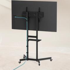 Soporte de Suelo Inclinable con Ruedas TooQ KEFRÉN FS1150M-B para TV de 37-70'/ hasta 70kg