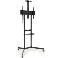 Soporte de Suelo Inclinable con Ruedas TooQ NEFERTITI FS1151M-B para TV de 37-70'/ hasta 70kg