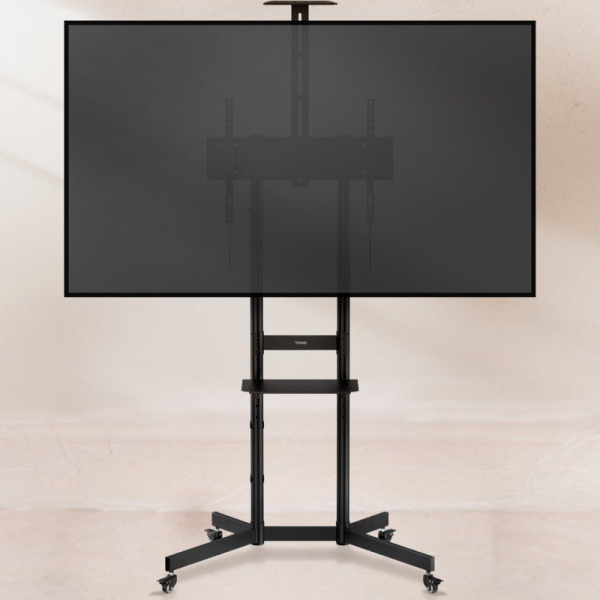 Soporte de Suelo Inclinable con Ruedas TooQ NEFERTITI FS1151M-B para TV de 37-70'/ hasta 70kg