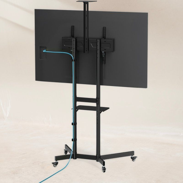 Soporte de Suelo Inclinable con Ruedas TooQ NEFERTITI FS1151M-B para TV de 37-70'/ hasta 70kg