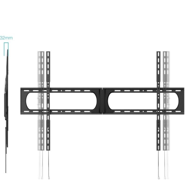 Soporte de Pared Fijo TooQ LP37140F-B para TV de 37-140'/ hasta 125kg