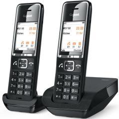 Teléfono Inalámbrico Gigaset Comfort 550/ Pack DUO/ Negro