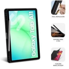 Funda Subblim Clear Shock Case para Samsung A11 8.7'/ Negra