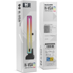 Soporte para Tarjeta Gráfica ARGB Nox Hummer H-VGA ARGB/ Compatibilidad Universal/ Negro