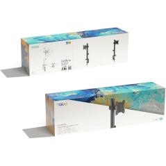 Soporte de Mesa para Monitor TooQ DB1130TN-B/ Giratorio/ Inclinable/ hasta 10kg