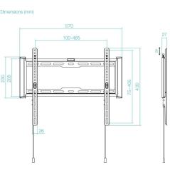 Soporte de Pared Fijo TooQ LP1073F-B para TV de 32-70'/ hasta 75kg