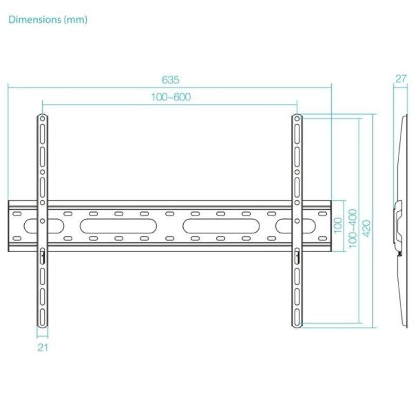 Soporte de Pared Inclinable TooQ LP1082F-B para TV de 37-80'/ hasta 45kg