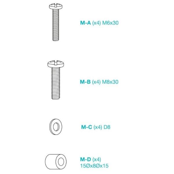 Soporte de Pared Inclinable TooQ LP1082F-B para TV de 37-80'/ hasta 45kg