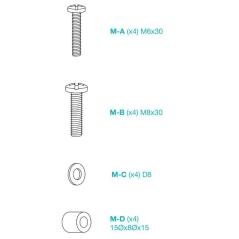 Soporte de Pared Inclinable TooQ LP1082F-B para TV de 37-80'/ hasta 45kg