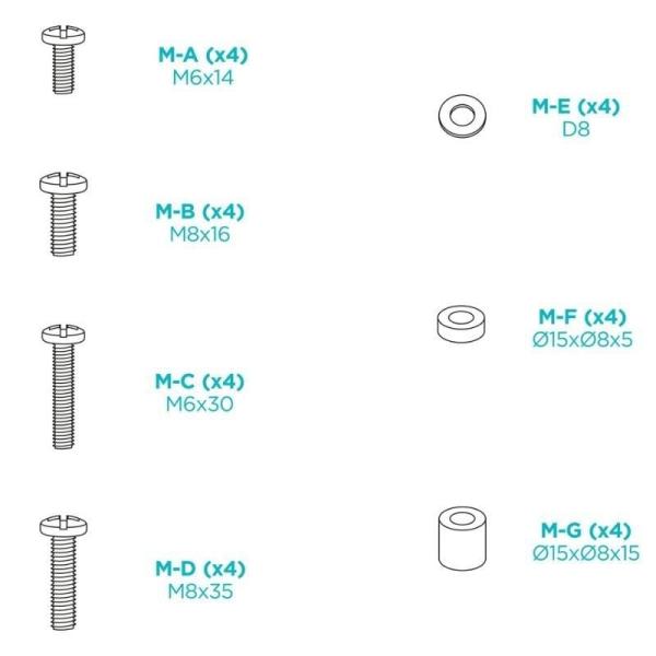 Soporte de Pared TooQ LP1083F-B para TV de 37-80'/ hasta 75kg