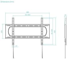 Soporte de Pared TooQ LP1084F-B para TV de 37-80'/ hasta 80kg