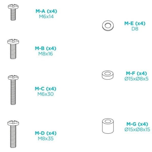 Soporte de Pared TooQ LP1084F-B para TV de 37-80'/ hasta 80kg
