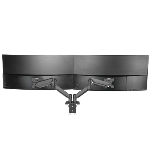 Soporte de Mesa para 2 Monitores Mars Gaming MARM-PRO2/ Giratorio/ Inclinable/ Rotatorio/ hasta 10kg