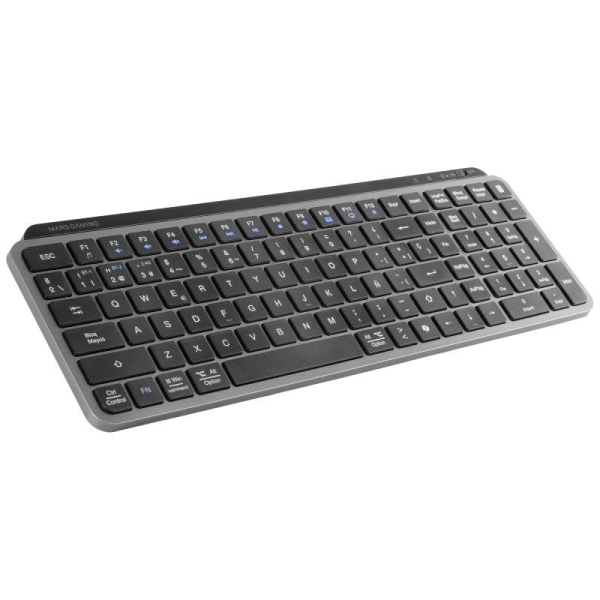 Teclado Compacto Inalámbrico por Bluetooth Mars Gaming MK-SILENKEYS/ Negro