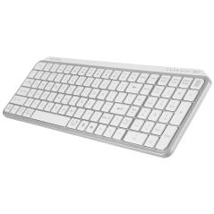Teclado Compacto Inalámbrico por Bluetooth Mars Gaming MK-SILENKEYS/ Blanco