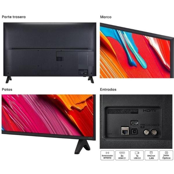 Televisor LG QNED AI QNED70 43QNED70A6A 43'/ Ultra HD 4K/ Smart TV/ WiFi