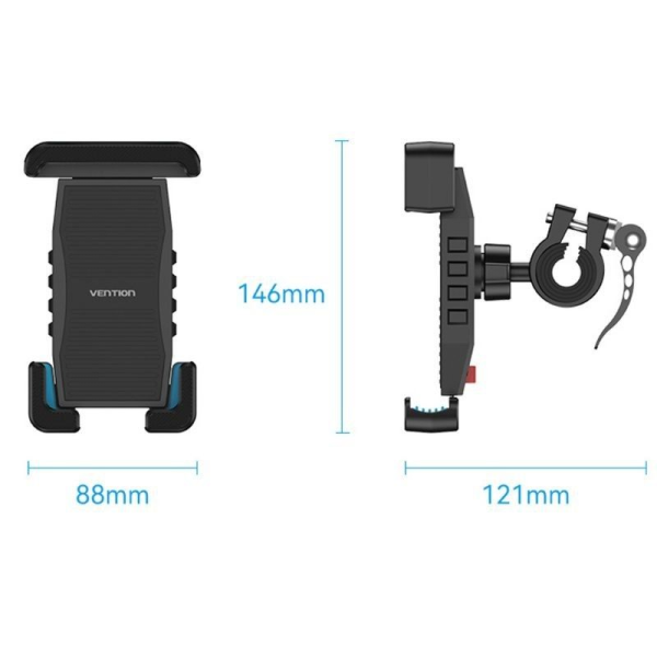 Soporte de Smartphone para Bicicleta Vention KCWB0/ Negro