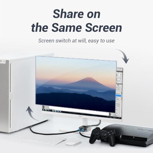 Switch Conmutador 4K HDMI 2.0 Bidireccional Vention AFLH0 HDMI Hembra - 2x HDMI Hembra