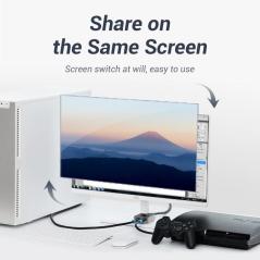 Switch Conmutador 4K HDMI 2.0 Bidireccional Vention AFLH0 HDMI Hembra - 2x HDMI Hembra