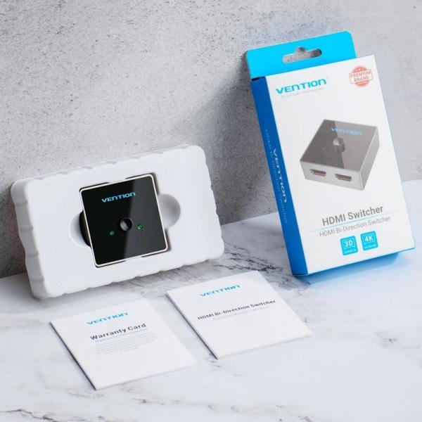 Switch Conmutador 4K HDMI 2.0 Bidireccional Vention AFLH0 HDMI Hembra - 2x HDMI Hembra