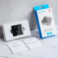 Switch Conmutador 4K HDMI 2.0 Bidireccional Vention AFLH0 HDMI Hembra - 2x HDMI Hembra