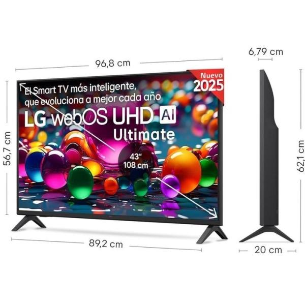 Televisor LG UHD 43UA74006LB 43'/ Ultra HD 4K/ Smart TV/ WiFi