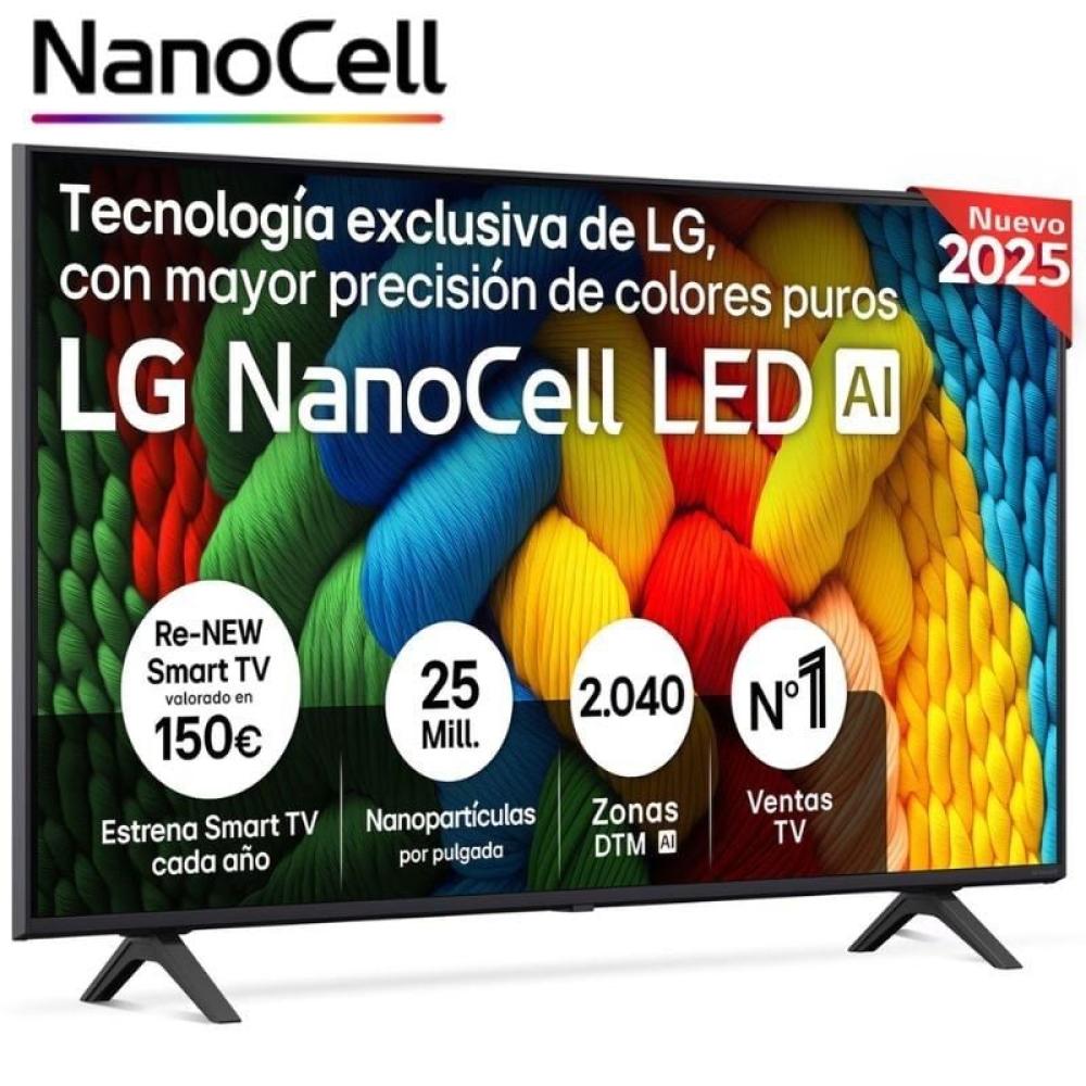 Televisor LG NanoCell 50NANO80A6B 50'/ Ultra HD 4K/ Smart TV/ WiFi
