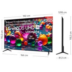 Televisor LG UHD 86UA74006LB 86'/ Ultra HD 4K/ Smart TV/ WiFi