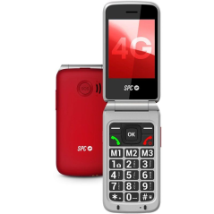 Teléfono Móvil SPC Stella 3 para Personas Mayores/ 4G/ Rojo