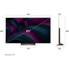 Televisor LG OLED Evo AI C5 OLED65C56LB 65'/ Ultra HD 4K/ Smart TV/ WiFi