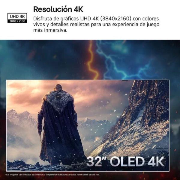 Monitor Gaming Ultrapanorámico LG UltraGear 32GX850A-B 32'/ 4K/ 0.03ms/ 330Hz/ OLED/ Regulable en Altura/ Negro
