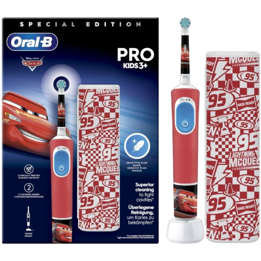 Cepillo Dental Oral-B Pro Kids 3 Spiderman/ Incluye 1 Recambio y Estuche