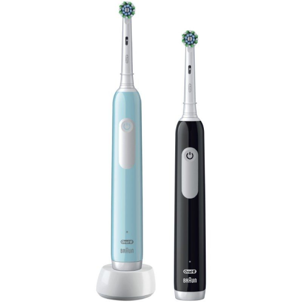 Cepillo Dental Oral-B Pro 1 Duo Edition/ Incluye 1 Recambio/ Negro y Turquesa
