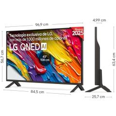 Televisor LG QNED 43QNED84A6C 43'/ Ultra HD 4K/ Smart TV/ WiFi
