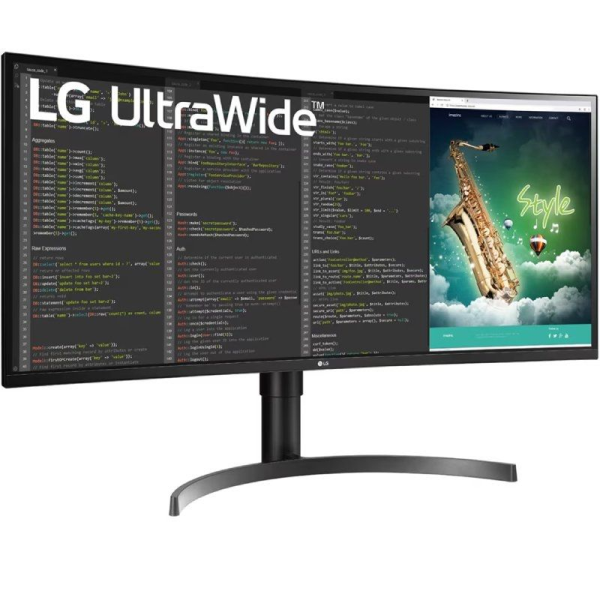 Monitor Profesional Ultrapanorámico Curvo LG 35WN75CP-B 35'/ WQHD/ Multimedia/ Regulable en Altura/ Negro