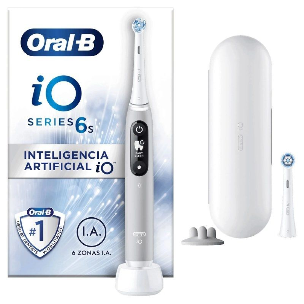 Cepillo Dental Oral-B iO Serie 6S/ Incluye 2 Recambios/ Gris