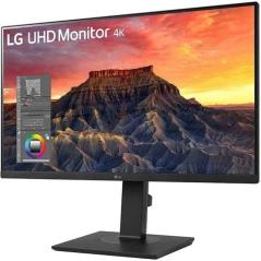 Monitor Profesional LG 27BQ65UB-B 27'/ 4K/ Multimedia/ Regulable en altura/ Negro