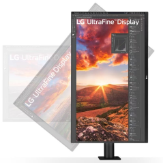 Monitor Profesional LG UltraFine Display 32UN880K-B 31.5'/ 4K/ Multimedia/ Regulable en altura/ Negro
