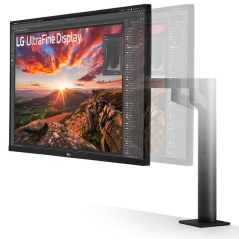 Monitor Profesional LG UltraFine Display 32UN880K-B 31.5'/ 4K/ Multimedia/ Regulable en altura/ Negro