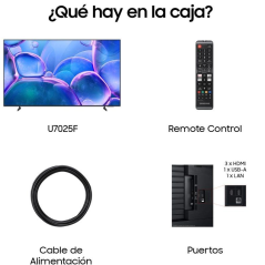 Televisor Samsung Crystal UHD TU85U7025FK 85'/ Ultra HD 4K/ Smart TV/ WiFi