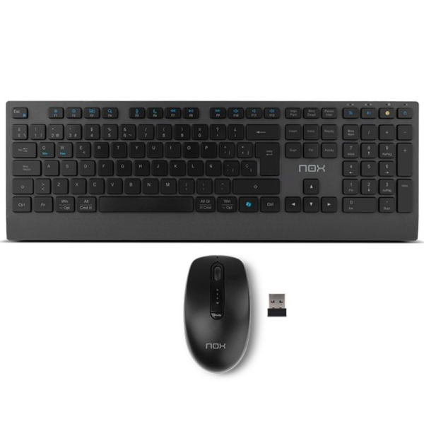 Teclado y Ratón Inalámbricos Nox Lite Duo