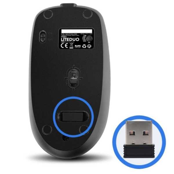 Teclado y Ratón Inalámbricos Nox Lite Duo