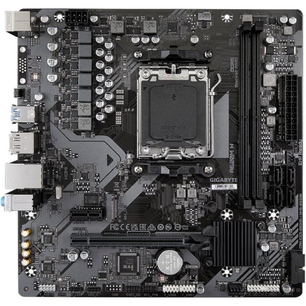 Placa Base Gigabyte A620M H Socket AM5/ DDR5/ PCIe 4.0/ Micro ATX
