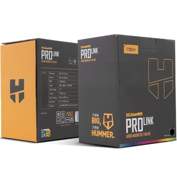Pack 3 Ventiladores Nox Pro Link/ ARGB/ 12cm